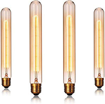 Base, T10/T30 Tubular Vintage Edison Light Bulbs 25W T185 110V Dimmable T30 Antique Incandescent Light Bulb