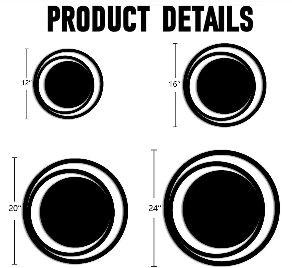 Minimalist Geometric Circle Metal Wall Art Decor Outdoor Decor Metal Signs Modern Abstract Style Elegant Wall