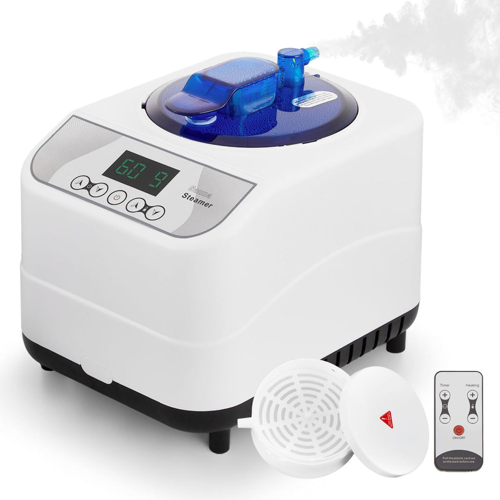 Sauna Steamer Machine for Home, 1300W 1.8qt Steam Generator, Portable Steamer Pot with Remote Control, Oil Diffuser