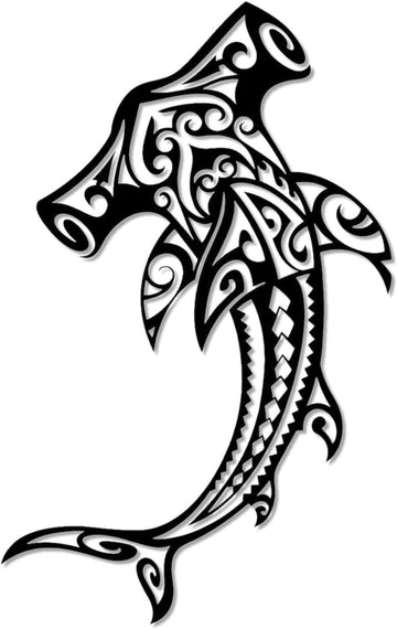 Tribal Hammerhead Shark Metal Wall Art WallArt Decor Metal Outdoor Decor Metal Signs Modern Abstract Artwork Stunning