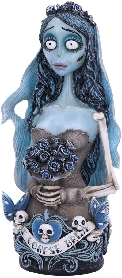 Official Corpse Bride Emily Bust, 29.3cm, Resin, Blue, Officially Licensed Merchandise, Collectible Emily The Bride