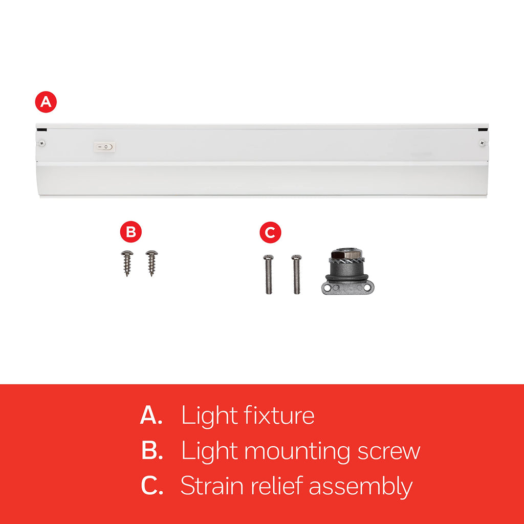 12 inch Hardwired Under Cabinet Lights, On/Off Only