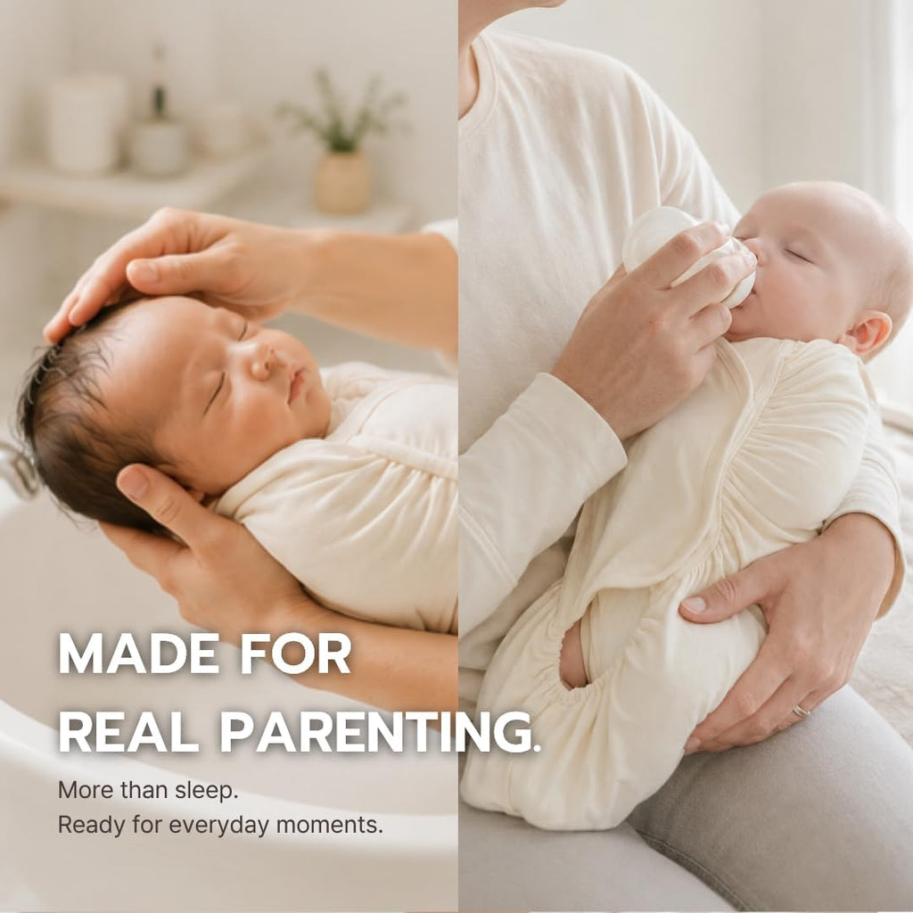 Swaddle Sleep Sack for Newborns, Easy Transition Swaddle with Adaptive Comfort Band, Arms-, Hands-Up & Arms-Out
