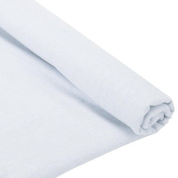59" X 36"(1 Yard) White Linen Embroidery Fabric Cloth