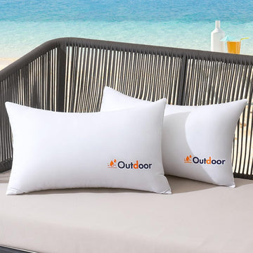 12x20 Inch Outdoor Waterproof Throw Pillow Inserts - Set of 2