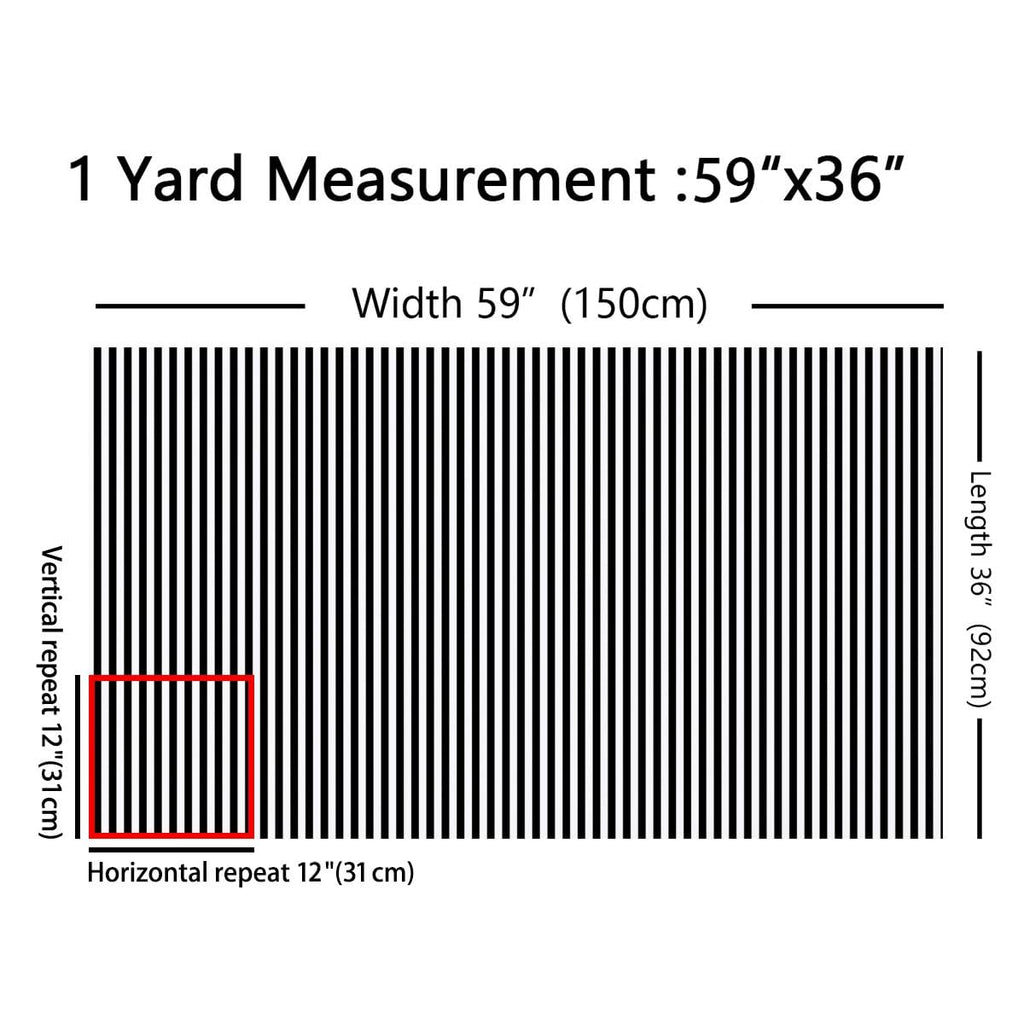 The Yard Black and White Striped Upholstery Fabric, Geometric Stripes