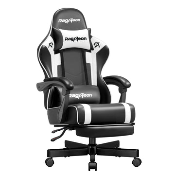 Gaming Chair for Adults, Upgraded Ergonomic Gamer Chair, Arctic Black