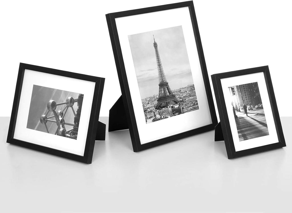 Picture Frames, Collage Photo Frames Set of 7, One 11x14, Two 8x10, Four 6x8 Frames, Wall Gallery or Table