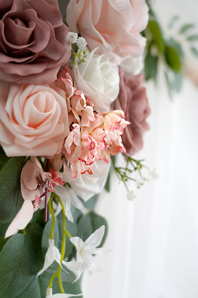 Dusty Rose Artificial Wedding Arch Flowers Kit (Pack of 3)