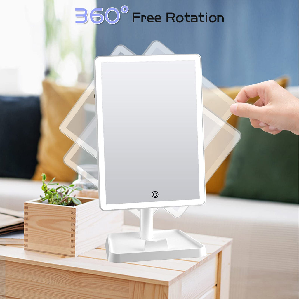 Large Makeup Vanity Mirror with Lights & 96 LED,White