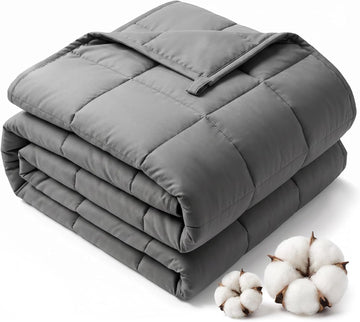 Weighted Blanket for Adults(60"x80",20lbs, Grey) Queen Size Soft Cooling Heavy Blanket for Sleeping, Breathable