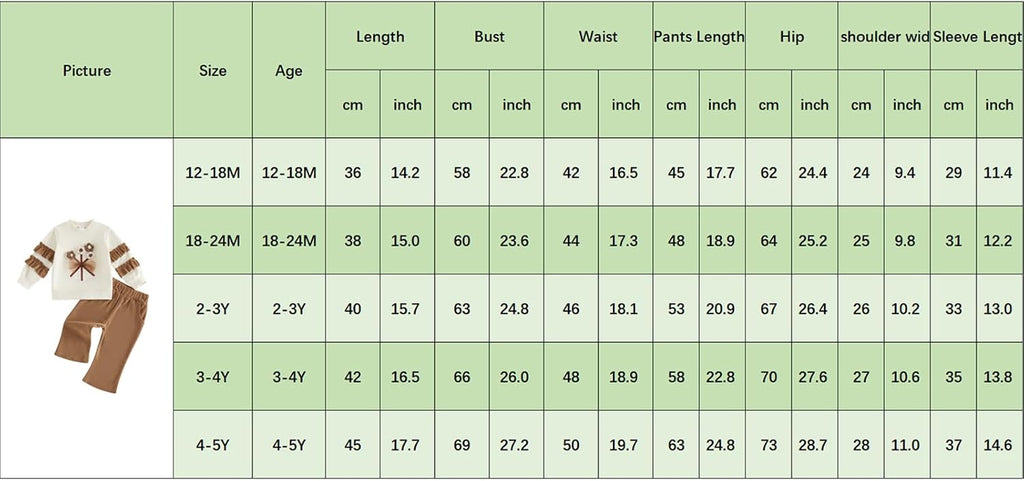 Toddler Baby Girl Fall Clothes Sweatshirt Corduroy Pants Outfits