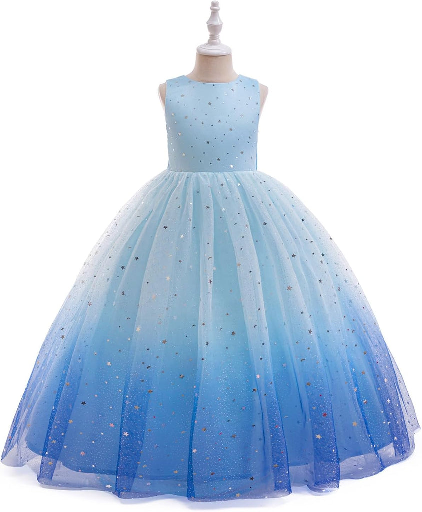 Flower Girls Tulle Dress Bridesmaid Sparkle Wedding Pageant Dresses Princess Birthday Party