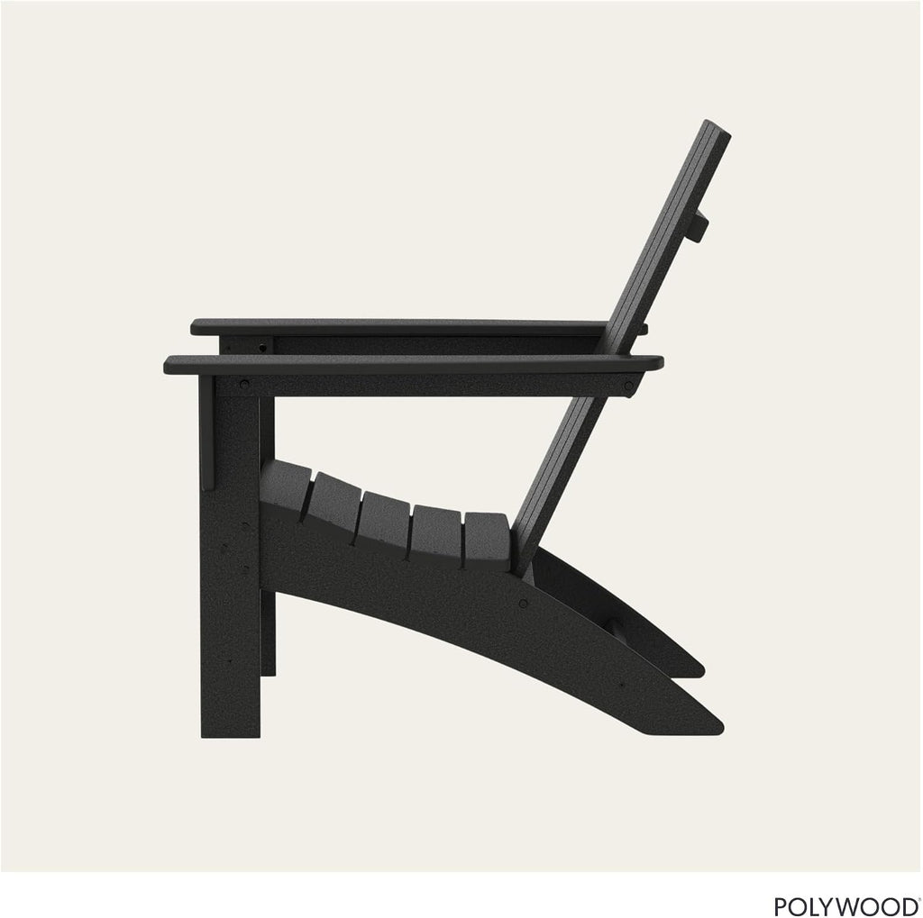 Modern Adirondack Chair - All-Weather Outdoor Lawn Adirondack Chairs - HDPE, Fade-Resistant & Durable Outdoor