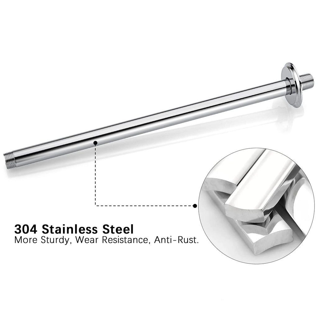 16 Inch Chrome Ceiling Mounted Shower Arm for Rain Shower Head