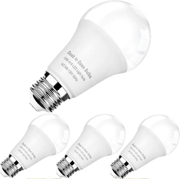 Dusk to Dawn LED Light Bulb Outdoor A19 10W Daylight 5000K