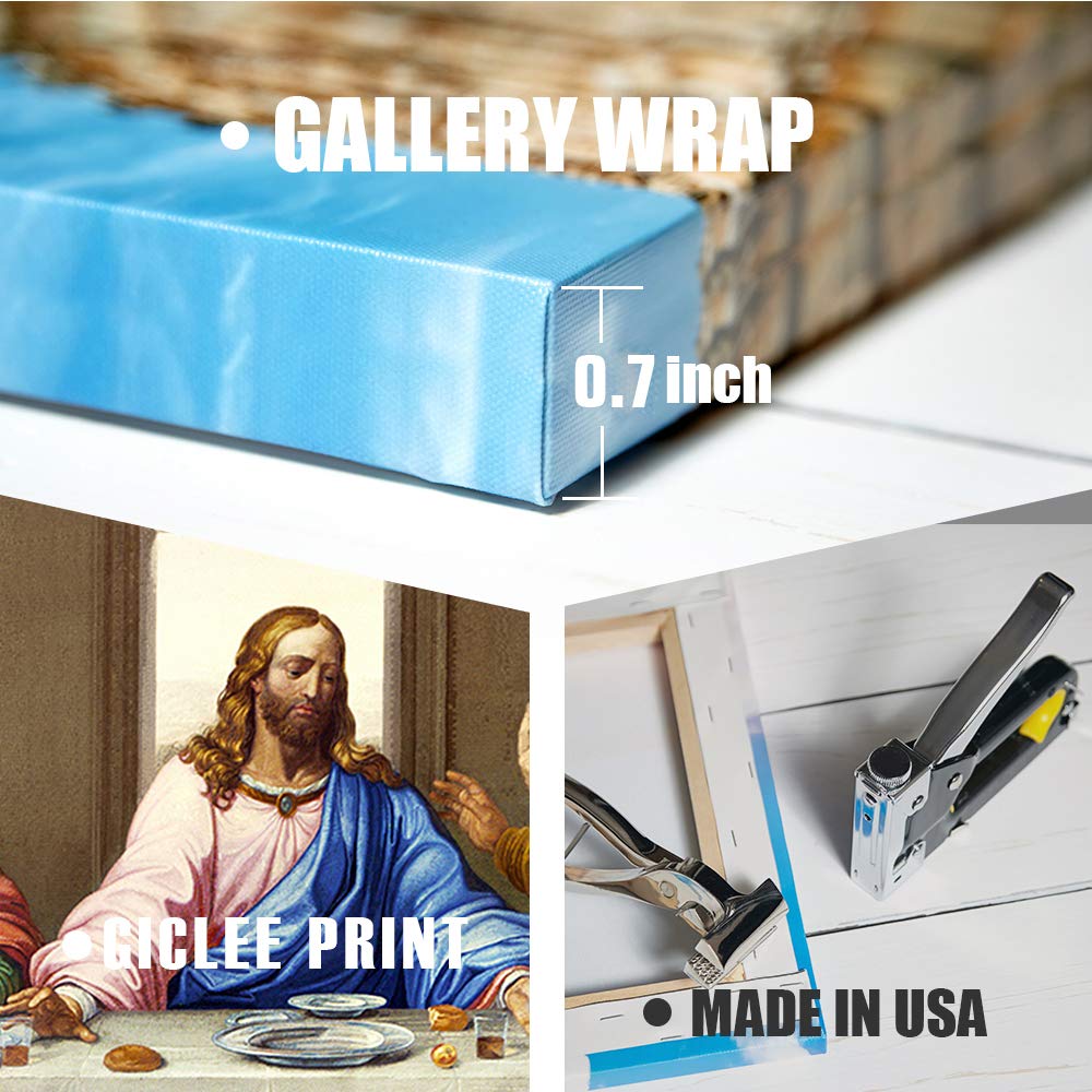 The Last Supper Wall Art Canvas Prints 30x16
