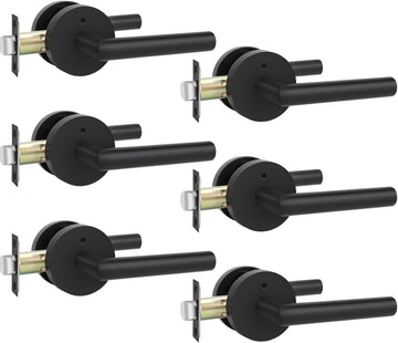 Black Door Handles Interior, Privacy Matte Black Interior Door Handles - Door Lever