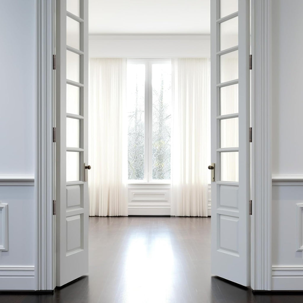 Door Hinges Self Closing Spring Door Hinge Residential & Heavy-Duty Door Hardware with Square & 5/8" Radius Corners 4