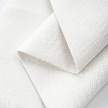 Soft Chenille Fabric for Upholstery, White, 58 in x 4.37 yd