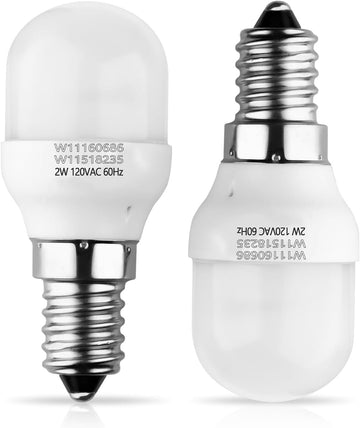 2 Pcs W11518235 Refrigerator Bulb Compatible with Kenmore Whirlpool Freezer
