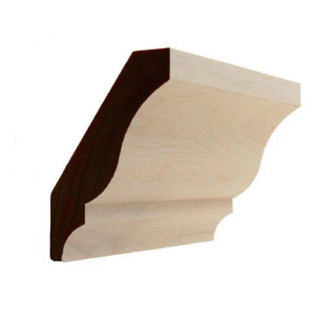 Colonial Crown Moulding Trim, 3/4" x 3-5/8", Red Oak, 94"
