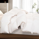Down Comforter King - All Season Medium Weight Fluffy White Duvet Insert, Warm Feather Bedding, Soft
