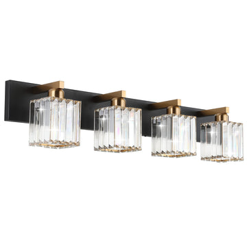 Bathroom Vanity Light Fixtures Crystal Vanity Light 4 Light Modern Vanity Lighting (Exclude Bulb)