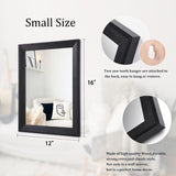 Wall Mirror Black Rectangle Mirrors for Wall with Wood Framed Decorative Bathroom Living Room Farmhouse Entryway