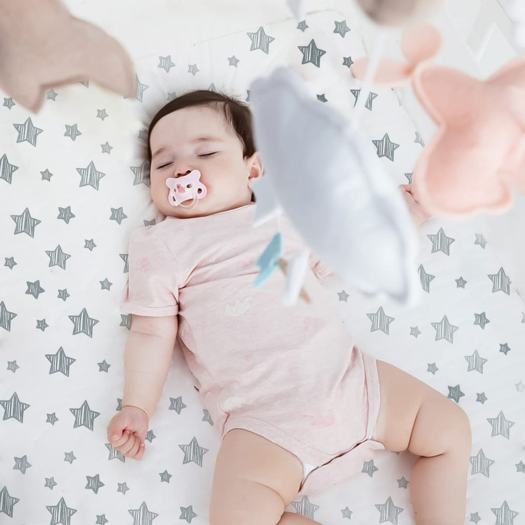 Crib Sheets for Boys or Girls 4 Pack, Fitted Crib Sheet