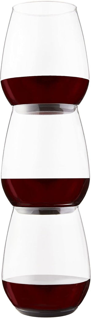 POP 18oz Vino XL SET OF 12, Premium Quality, Recyclable, Unbreakable & Plastic Wine Glasses, 12 Count (Pack of 1)