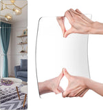 Wall Mirror Full Length, on Door Mirrors, Cheap Mirror Acrylic, shatterproof Gym Mirrors Gym, 8"X8"-4 Pcs, Workout Non