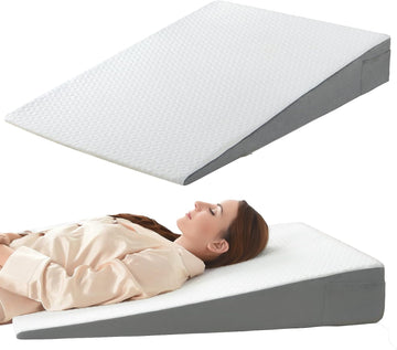 34" Extra-Long Wedge Pillow,5.5" Bed Wedge Pillow for Sleeping,White | Pillow Wedge Back Support for After Surgery