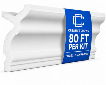 Engel 80 Ft Foam Crown Molding Kit with LED Channel, 3.5"