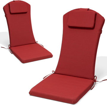 50x20 In Adirondack Chair Cushion Set of 2, Patio Chair Cushion w/Headrest | Water Resistant Patio Cushion, Fade