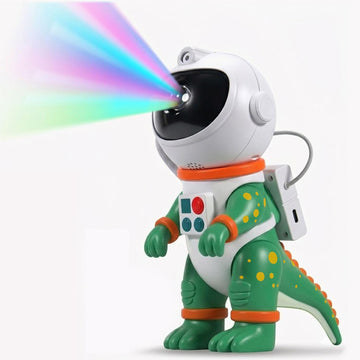 Galaxy Star Projection Night Light, Dinosaur Astronaut Space Projector with Timer, Remote Control, 8 Lighting Modes