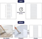 36in x 84in Sliding Barn Door with 6.6ft Barn Door Hardware Kit & Handle, Pre-Drilled Holes Easy Ass