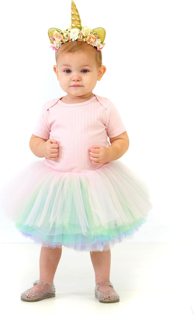 Little Girls Layer Short Ballet Tulle Tutu Skirt (4 mo. - )