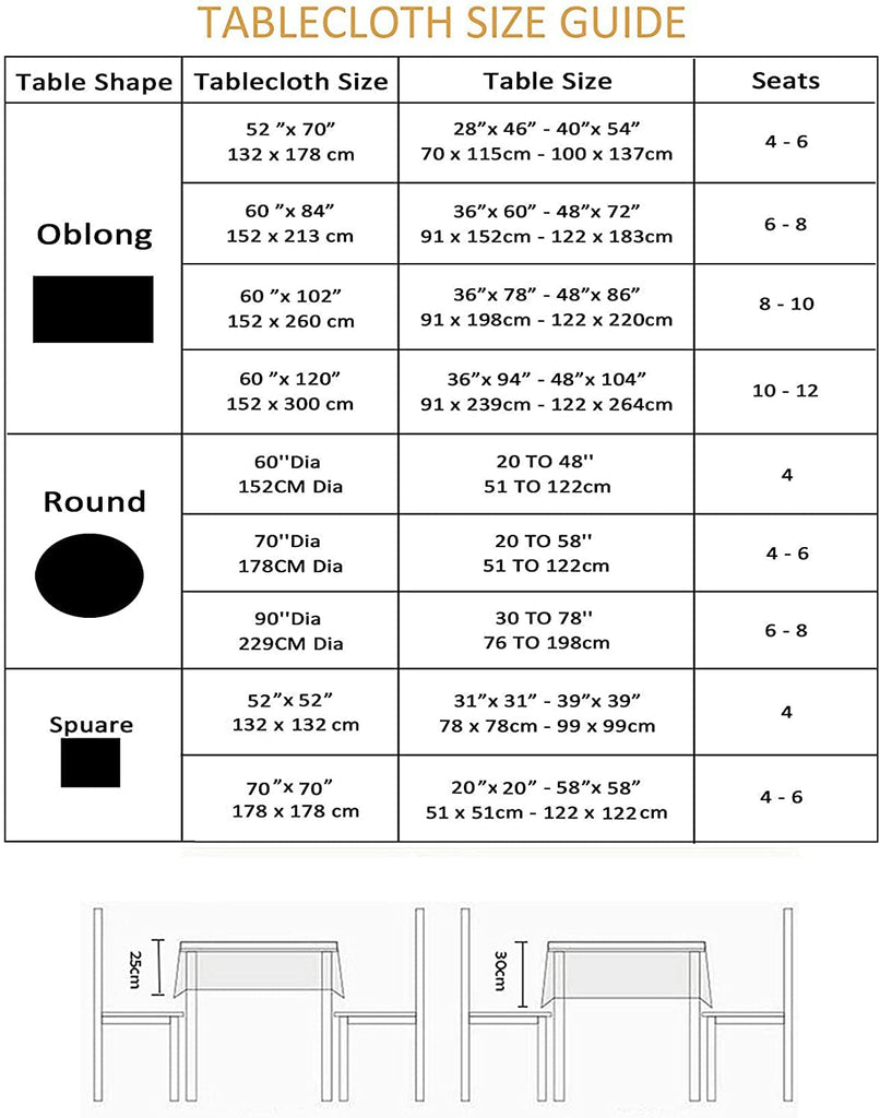 Outdoor Tablecloth Wrinkle-Free Stain Resistant Waterproof Polyester Fabric Table Cover with Zipper Umbrella Hole for