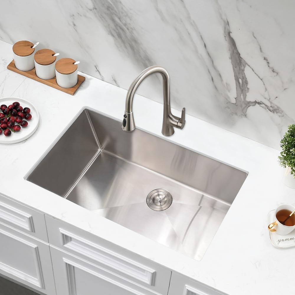 32 Inch Undermount Kitchen Sink Stainless Steel | 32x18 Stainless Steel Kitchen Sink Undermount 16 Gauge Under