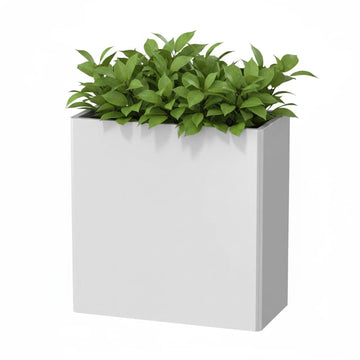 Tall Planter -24X12X24inch Planter Box with Removable Insert Shelf, White