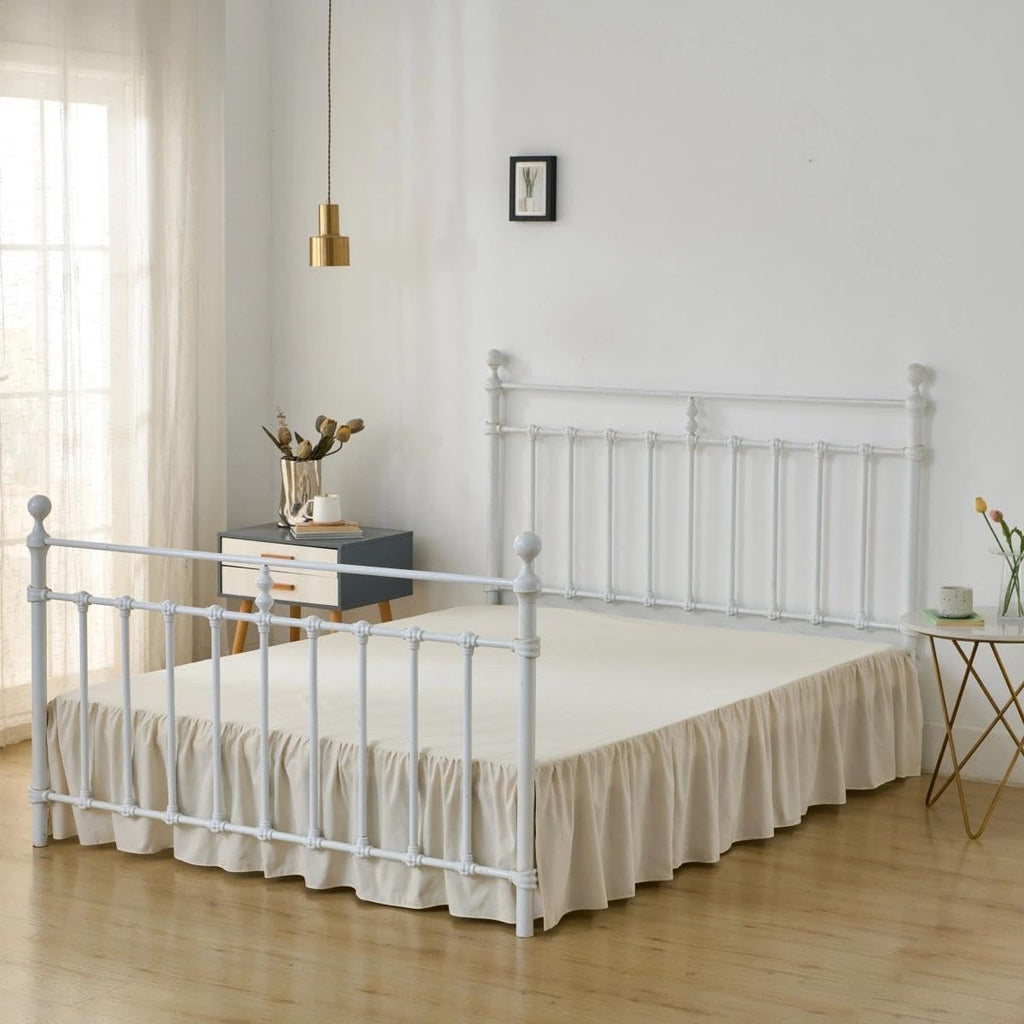Bed Skirt Ruffled Bed Skirts with Split Corners