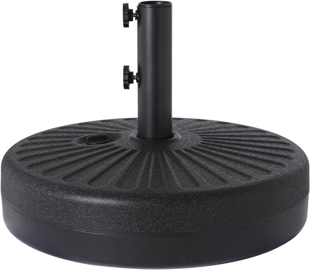 48.5lbs Umbrella Base Water Filled Stand Market Patio Outdoor Heavy Duty Umbrella Stand Holder(Black)