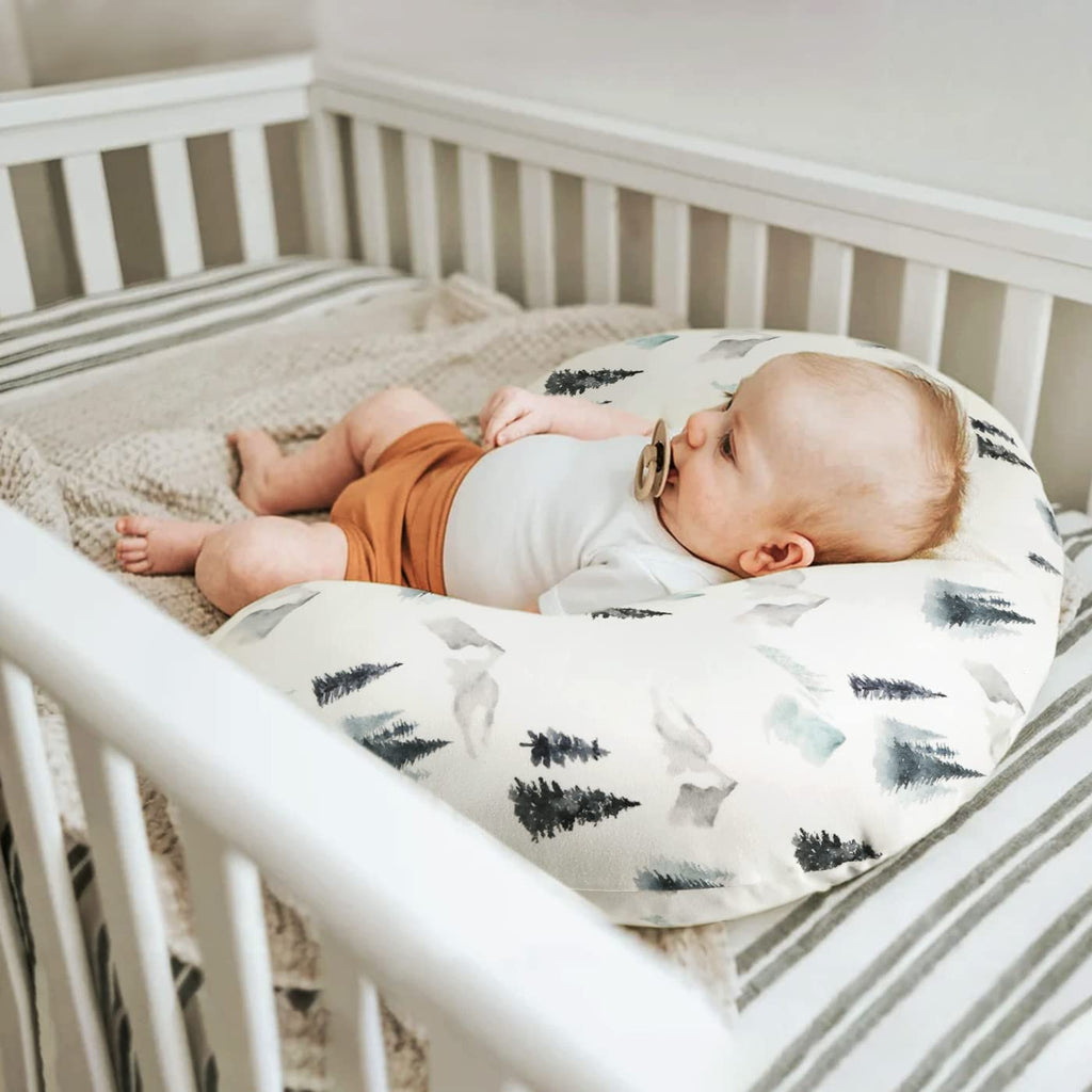 Nursing Pillow Cover Stretchy Minky Removable Nursing Covers for Breastfeeding Pillows, Ultra Soft Comfortable