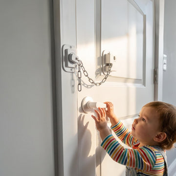 Child Proof Door Lock for Kids Safety 1 Pack Grey
