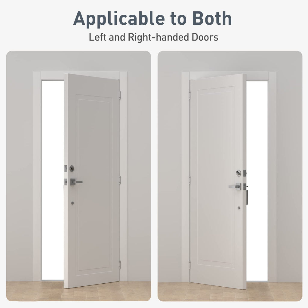 2 Pack Self Closing Door Hinges 3.5 Inch Spring Hinge, Brushed Nickel