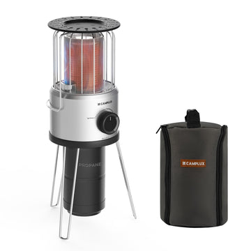 Portable Propane Heater 8500 BTU, 2 Heating Modes Tabletop Outdoor Heater for Camping, Patio, and Outdoor Gatherings