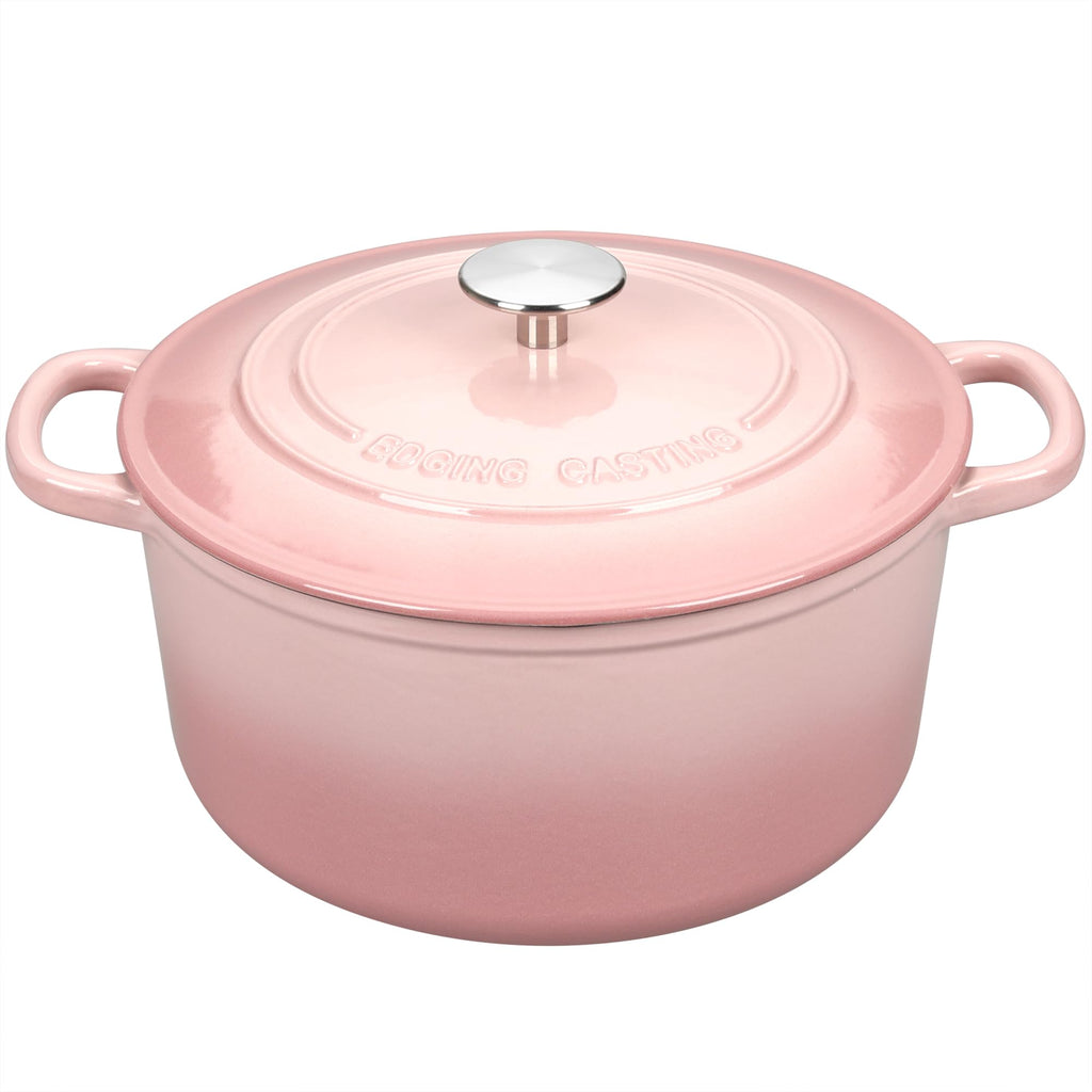 Enameled Cast Iron Dutch Oven with Sourdough Bread Baking Kit, Bread Dutch Oven with Lid, Includes Proofing Basket &