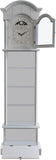 72'' Traditional Floor Standing Wood Grandfather Clock with White Finish