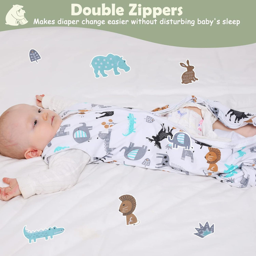 Baby Sleep Sack 0.5 Tog - 2 Pack Toddler Sleeping Sack 18-36 Months, Summer Baby Sleeping Bag, Sleeveless Baby